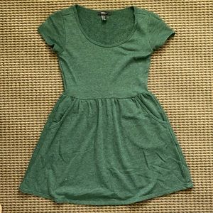 Green Forever 21 Fit & Flare Dress
